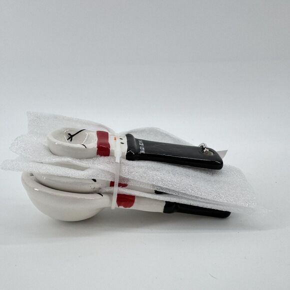 Target Ceramic Measuring Spoons Snowman - Bullseye's Playground NEW - Picture 2 of 3